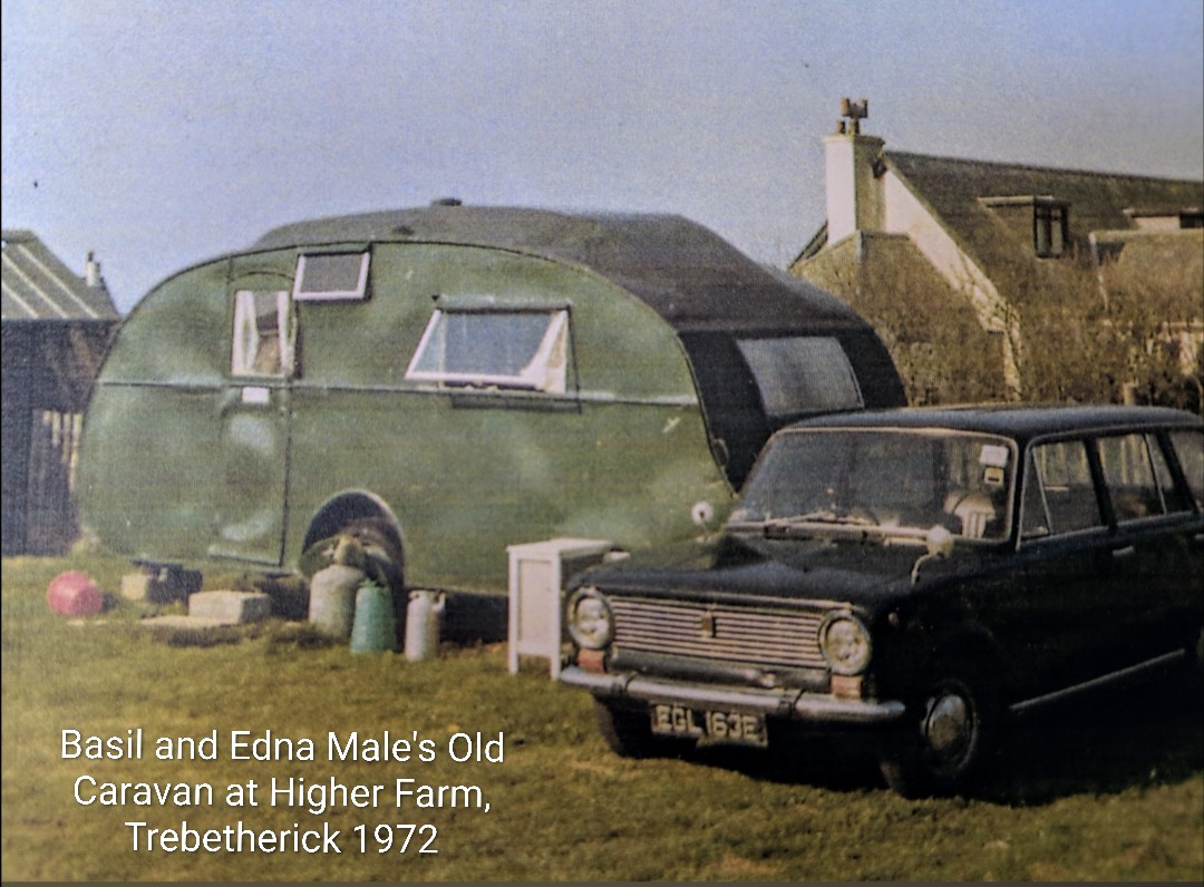 1972 Old Caravan belonging to Basil and Edna Male